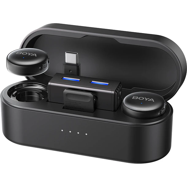 Boya BY-BOYALINK 3-01 Micrófono Doble con IA Conectores USB-C y Lightning 1