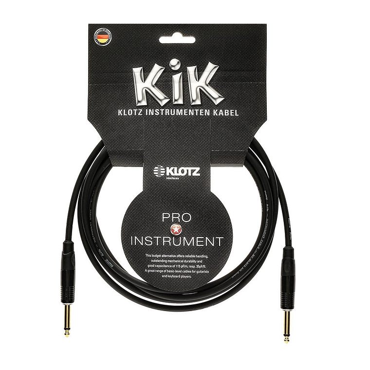 Klotz Kikkg4.5ppsw Cable Instrumento 4.5 Mt Rect-Rect Klotz 1