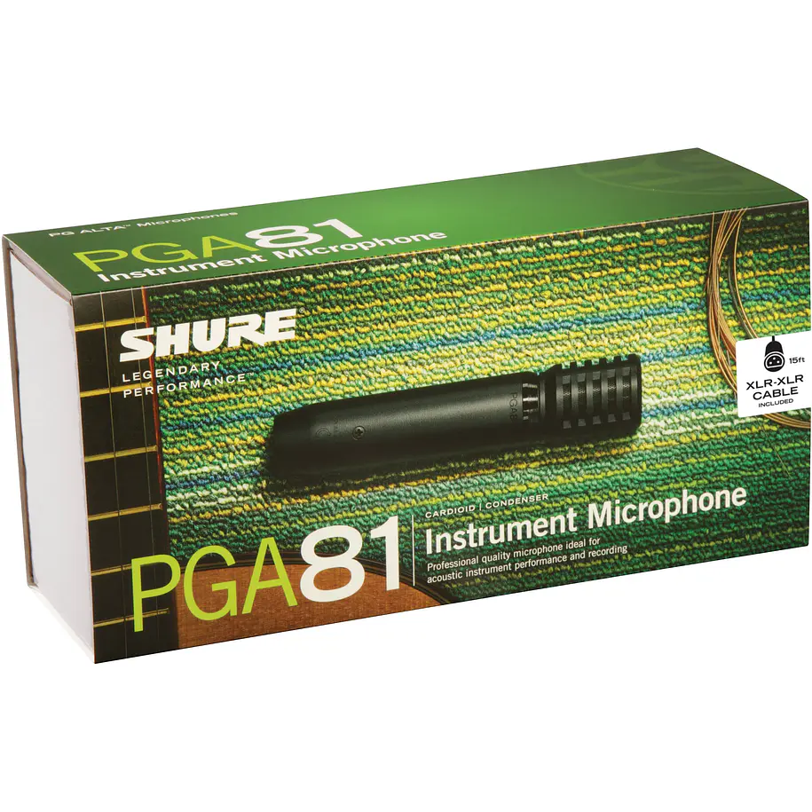 Shure Microfono De Condensador Cardioide Para Instrumento Con Cable Xlr 3