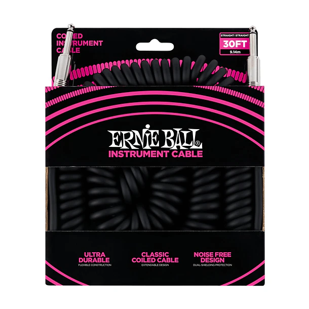 Ernie Ball P06044 Cable Instrumento Bk 9 M Ernie Ball 1