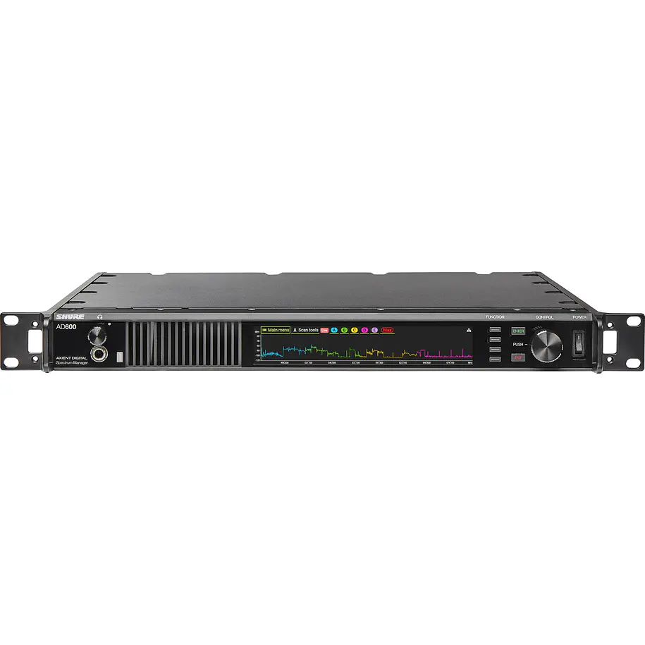 Shure Analizador De Espectro De Radio Frecuencia En Tiempo Real De 174mhz A 2,0 Ghz 3