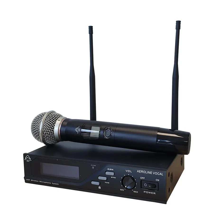 Wharfedale Aeroline Bk Microfono Inalambrico De Mano Vocal Wharfedale 1