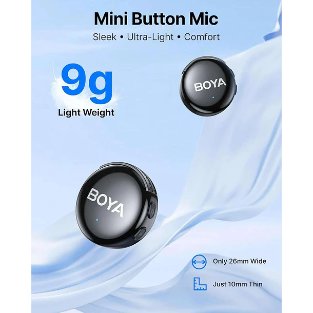 Boya BY-BOYALINK 3-04 Micrófono con IA Conectores USB-C y Lightning (Sin Caja de Carga) 2