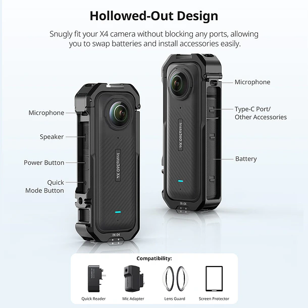 Ulanzi IN-04 Carcasa Para Insta360 X4 11