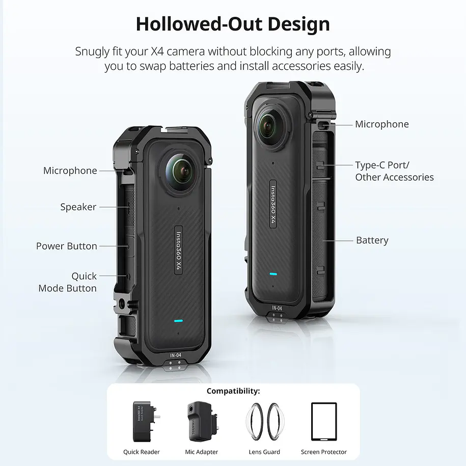 Ulanzi IN-04 Carcasa Para Insta360 X4 11