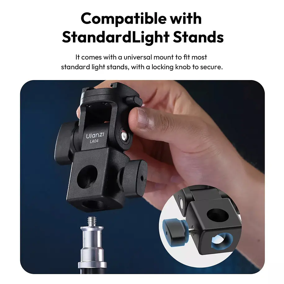 Ulanzi LA04 Adaptador Para Soporte de Iluminación L121 8