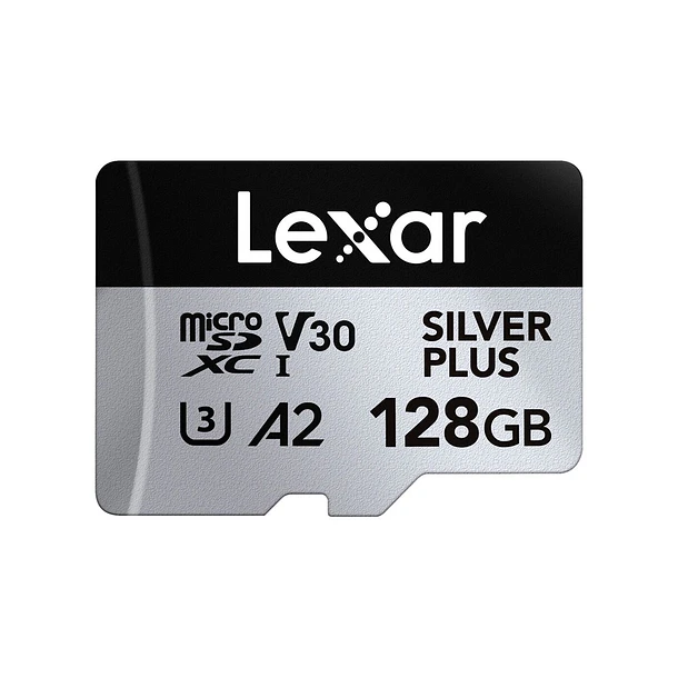 Lexar Tarjeta de Memoria Micro SD Lexar 128GB SILVER PLUS UHS-I 2
