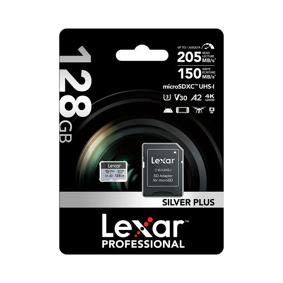 Lexar Tarjeta de Memoria Micro SD Lexar 128GB SILVER PLUS UHS-I 6