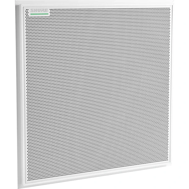 Shure Array De Microfonos De Techo De Forma Cuadrada Color Blanco Con Parlante 1
