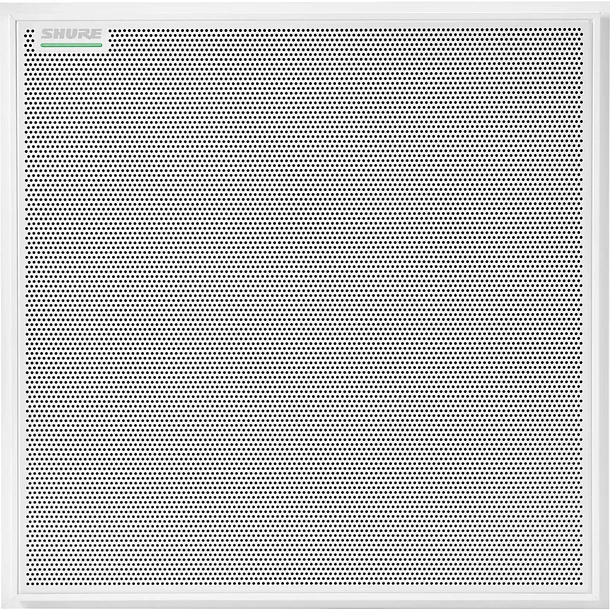 Shure Array De Microfonos De Techo De Forma Cuadrada Color Blanco Con Parlante 2