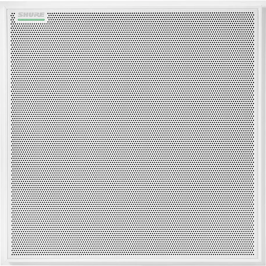 Shure Array De Microfonos De Techo De Forma Cuadrada Color Blanco Con Parlante 2