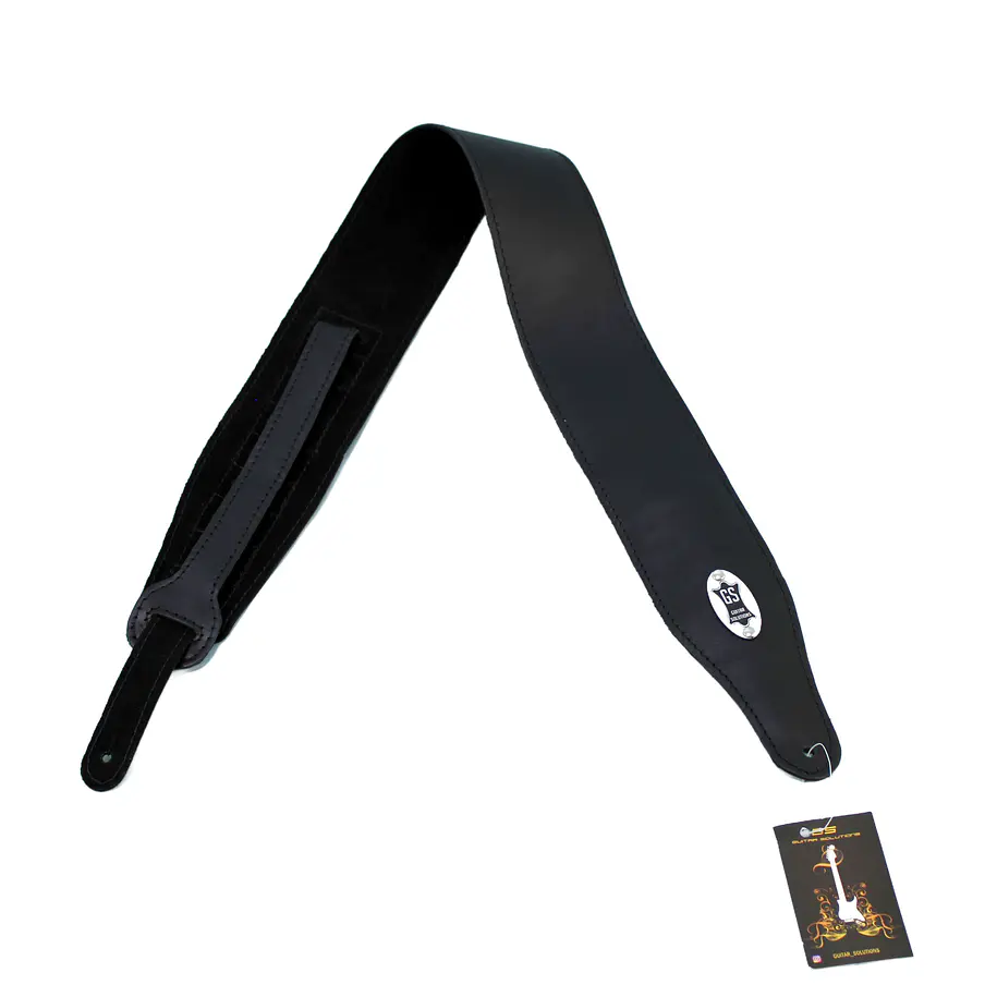Guitar Solutions Wcst-Lbk Correa Guitarra Cuero Custom Deluxe 8.5 Cm Black Guitar Solutions 2
