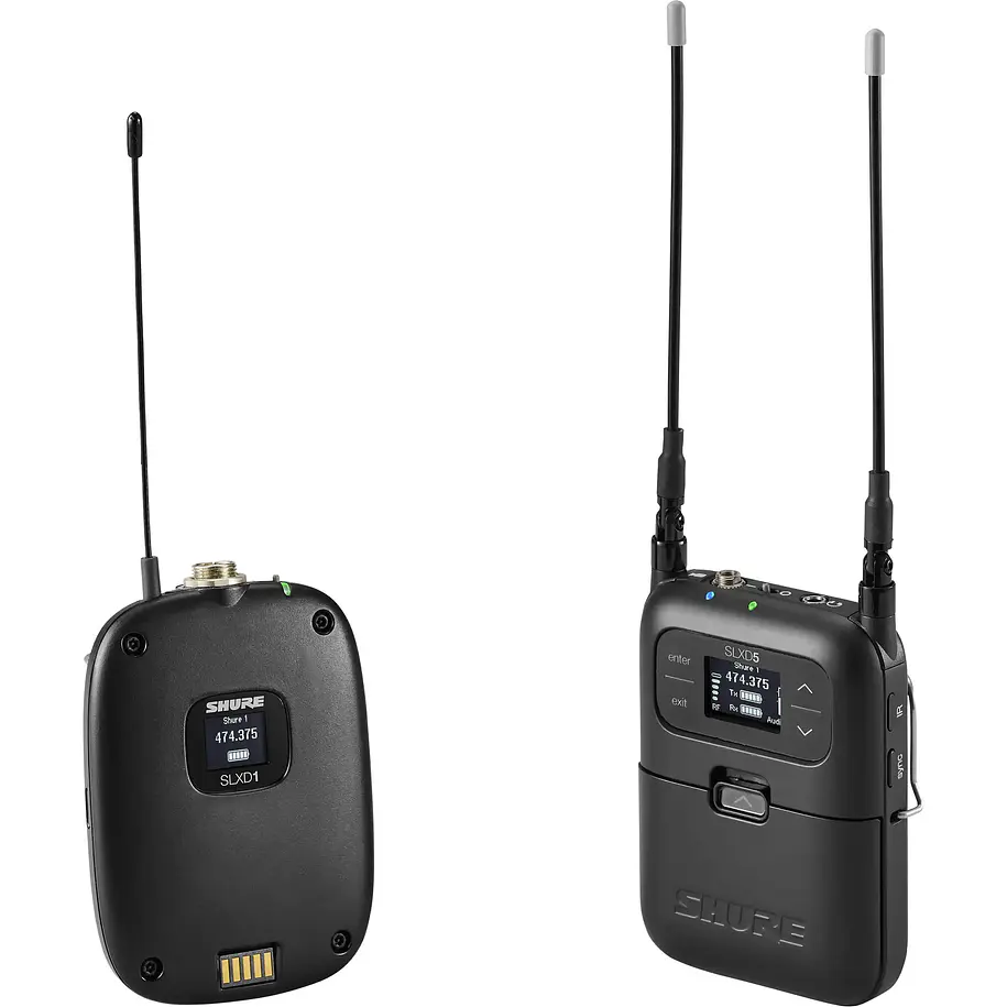 Shure Sistema Inalámbrico Portátil Con Transmisor Bodypack Slxd1 1