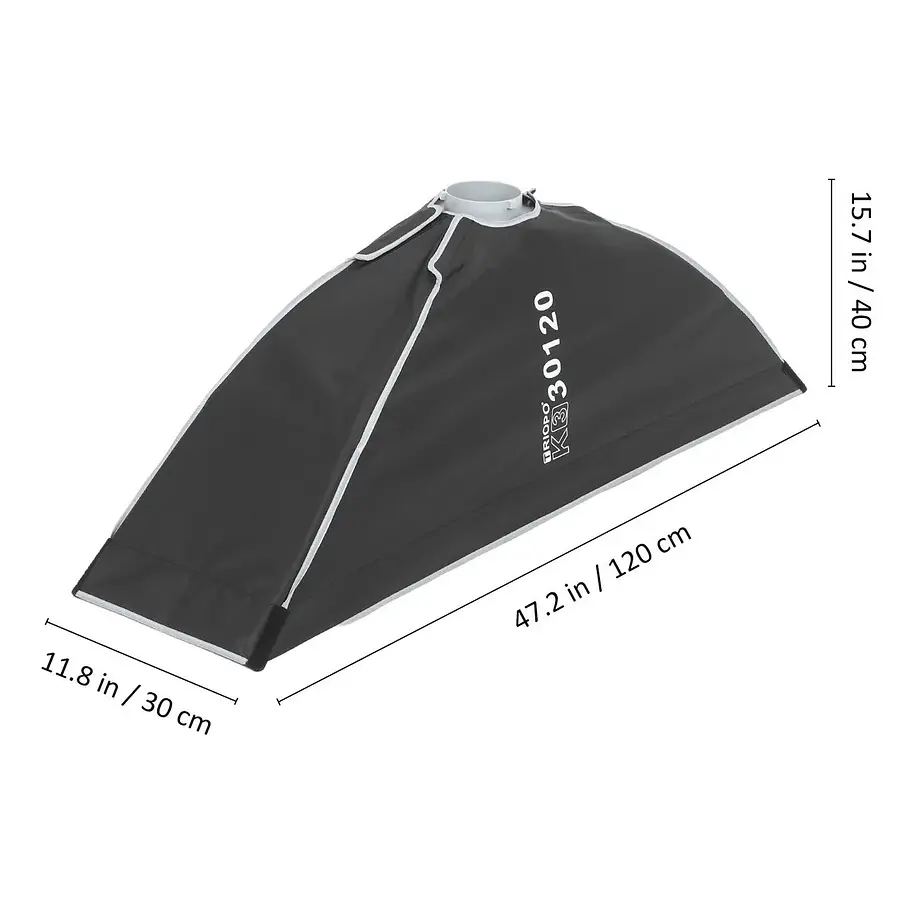 Triopo K3-30120 Softbox Armado Instantáneo Montura Bowens de 30x120 cms 4