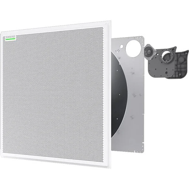 Shure Array De Microfonos De Techo De Forma Cuadrada Color Blanco Con Parlante 7