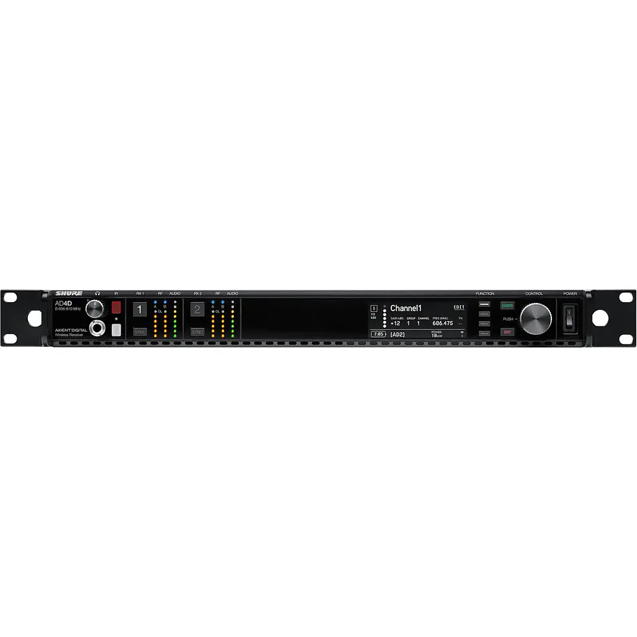 Shure Receptor Digital De Dos Canales En Banda A (470-636 Mhz) 2