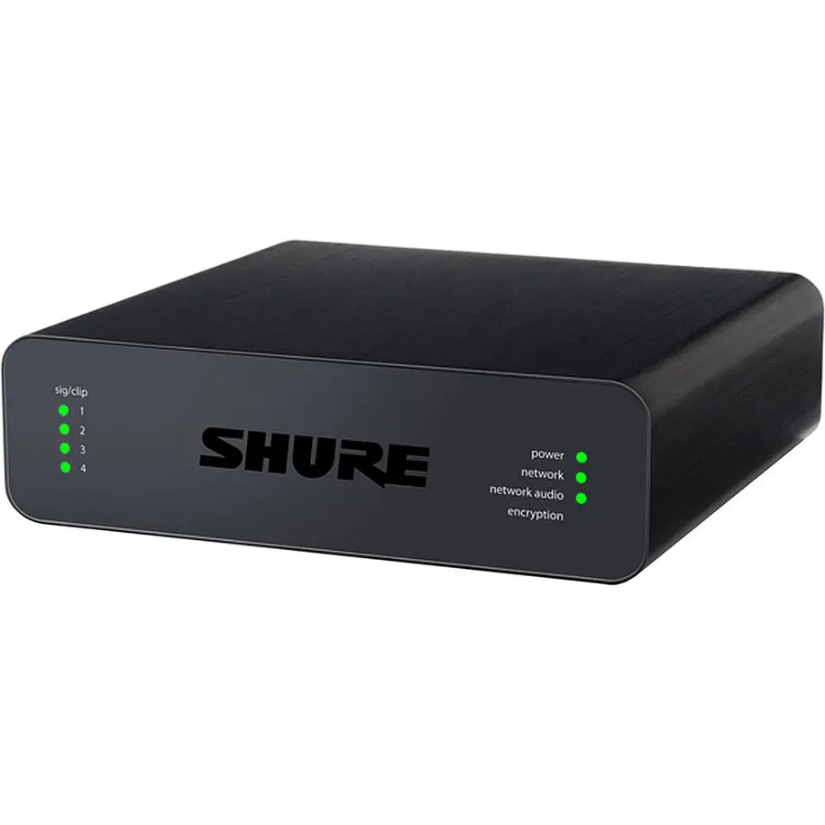 Shure Interfaz De Audio En Red Con Cuatro Entrdas Xlr 1