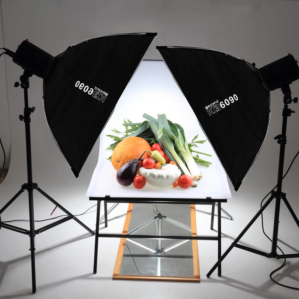 Triopo K3-6090 +TR-07C Softbox Armado Instantáneo Montura Bowens y Speedlight de 60x90 cms 5