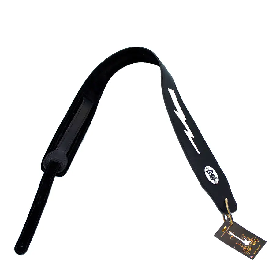 Guitar Solutions Cst-Cld Correa Guitarra Cuero Calada 6.5 Cm Rayo-Estrellas Guitar Solutions 2