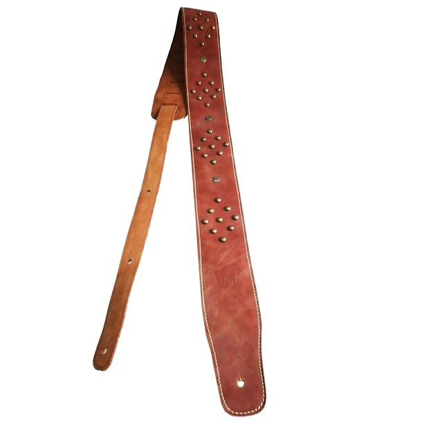 Guitar Solutions Cst-Clt Correa Guitarra Cuero Deluxe 6.5 Cm Tachas Guitar Solutions 1