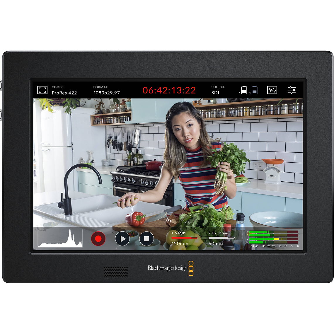 Blackmagic  Blackmagic Video Assist 7 3g - Video Monitor/Grabador De 7 Pulgadas Para Video 3g 1
