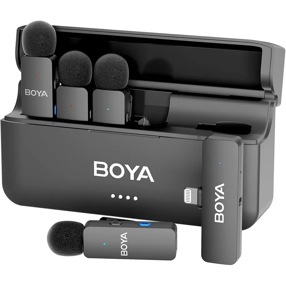 Boya BY-V4D 4 Micrófonos Inalámbricos Conector Lightning 1