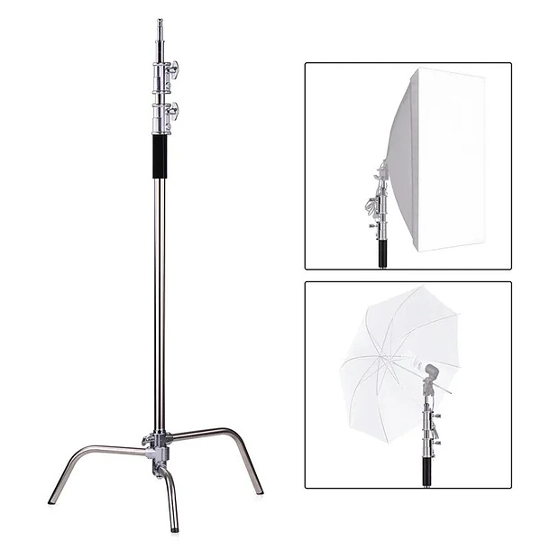 Giraffa GI-320G C-Stand Soporta 20 Kg Con Ruedas 2