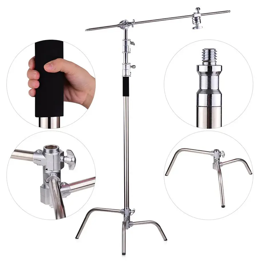 Giraffa GI-320G C-Stand Soporta 20 Kg Con Ruedas 3