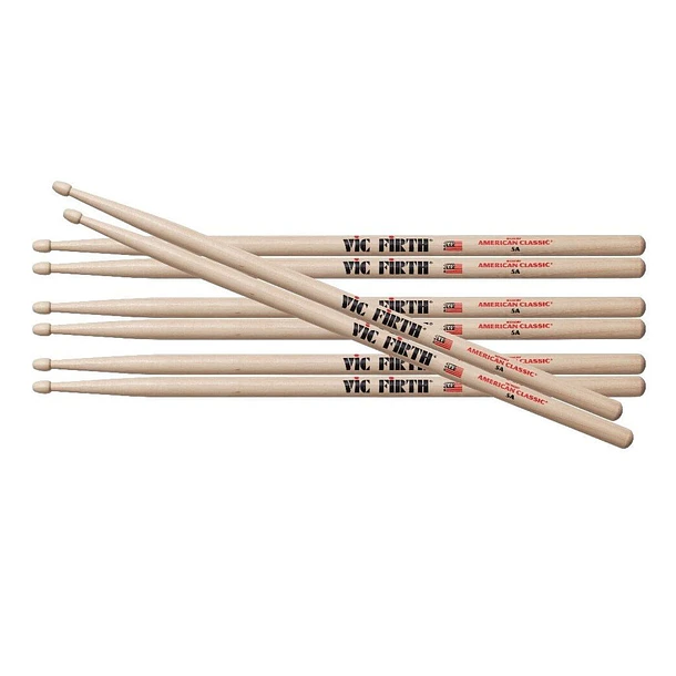Vic Firth P5a.3-5a.1 Pack Baquetas 5a 4 Unidades Vic Firth 1
