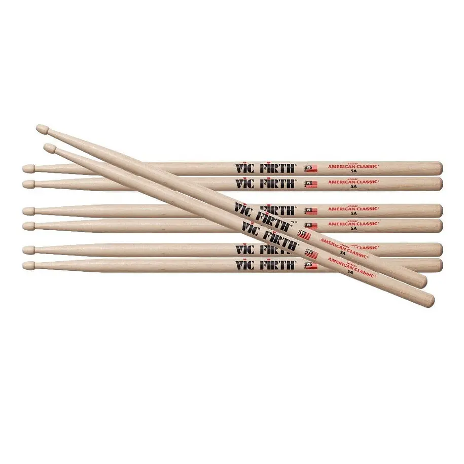 Vic Firth P5a.3-5a.1 Pack Baquetas 5a 4 Unidades Vic Firth 1
