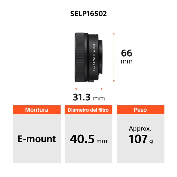 Sony ZV-E10K Cámara Digital Con Lente 16-50mm Para Vloggers 3
