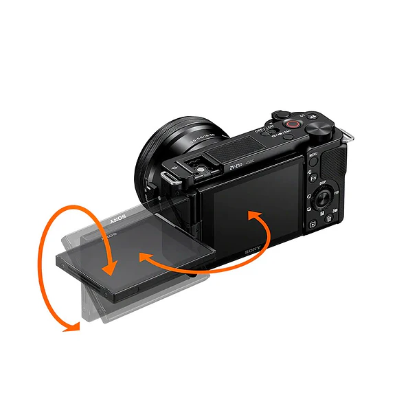 Sony ZV-E10K Cámara Digital Con Lente 16-50mm Para Vloggers 4
