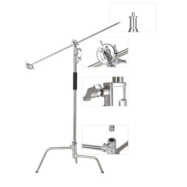 Giraffa GI-320G C-Stand Soporta 20 Kg Con Ruedas 6