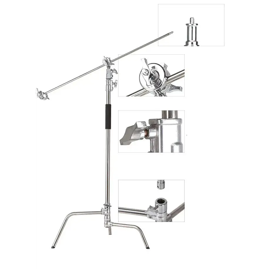Giraffa GI-320G C-Stand Soporta 20 Kg Con Ruedas 6