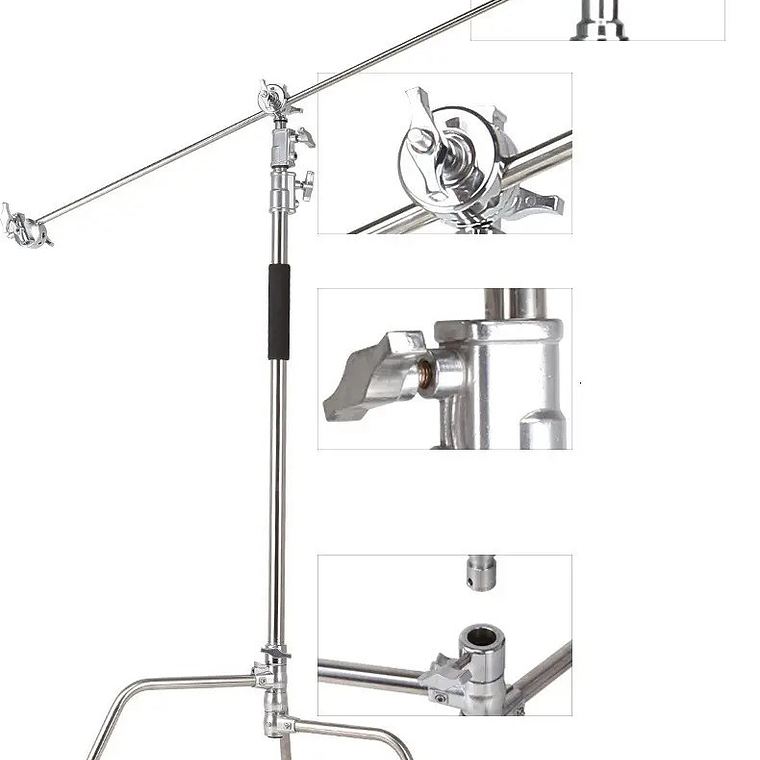 Giraffa GI-320G C-Stand Soporta 20 Kg Con Ruedas 6