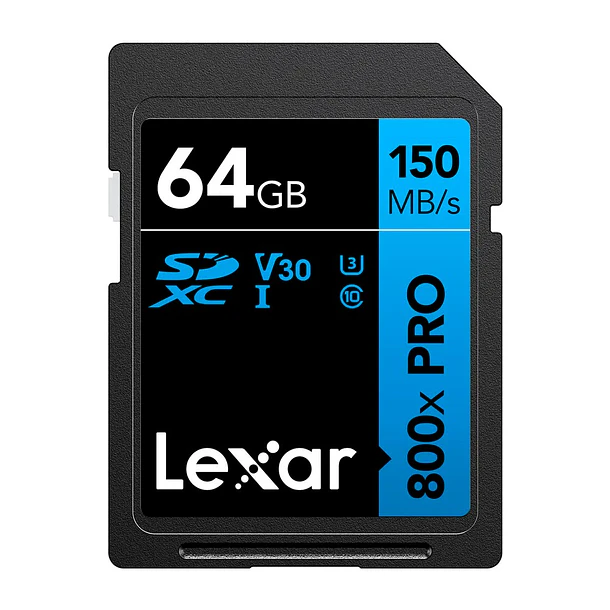 Lexar Tarjeta de Memoria SD Lexar 64GB 800x PRO UHS-I SDXC 1