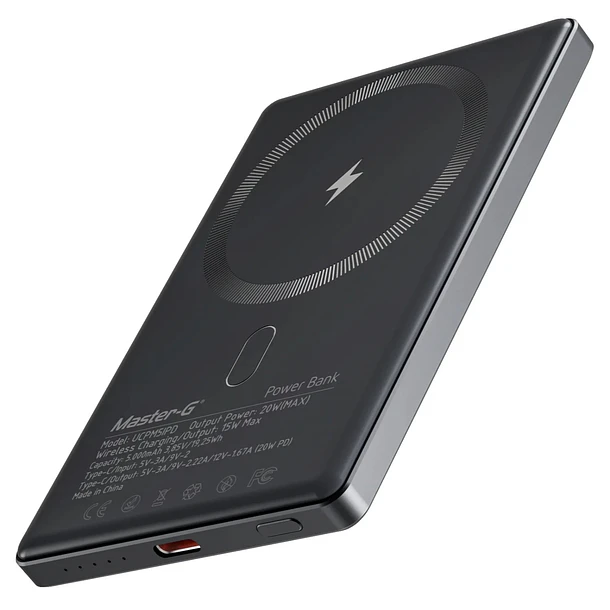Master-G Cargador Inalámbrico MAGSAFE 5.000 mAh UCPM5IPD 1