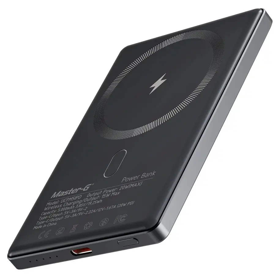 Master-G Cargador Inalámbrico MAGSAFE 5.000 mAh UCPM5IPD 1
