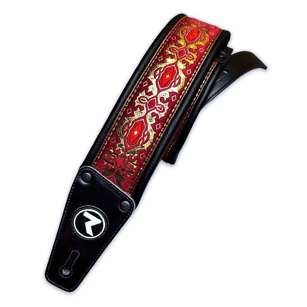 Raven Straps Raven Voodoo 3'' Luxury/Black Correa Guitarra Raven Straps 1