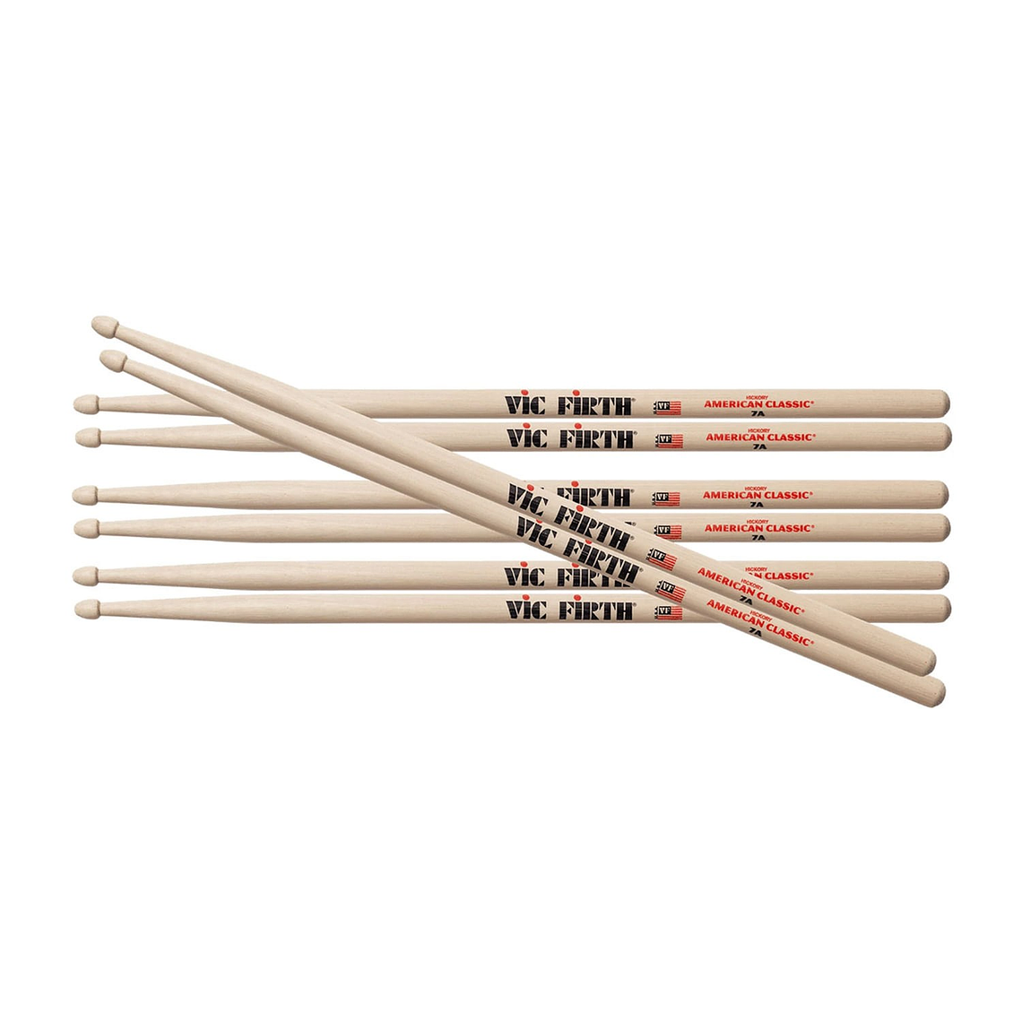 Vic Firth P7a.3-7a.1 Pack Baquetas 7a 4 Unidades Vic Firth 1