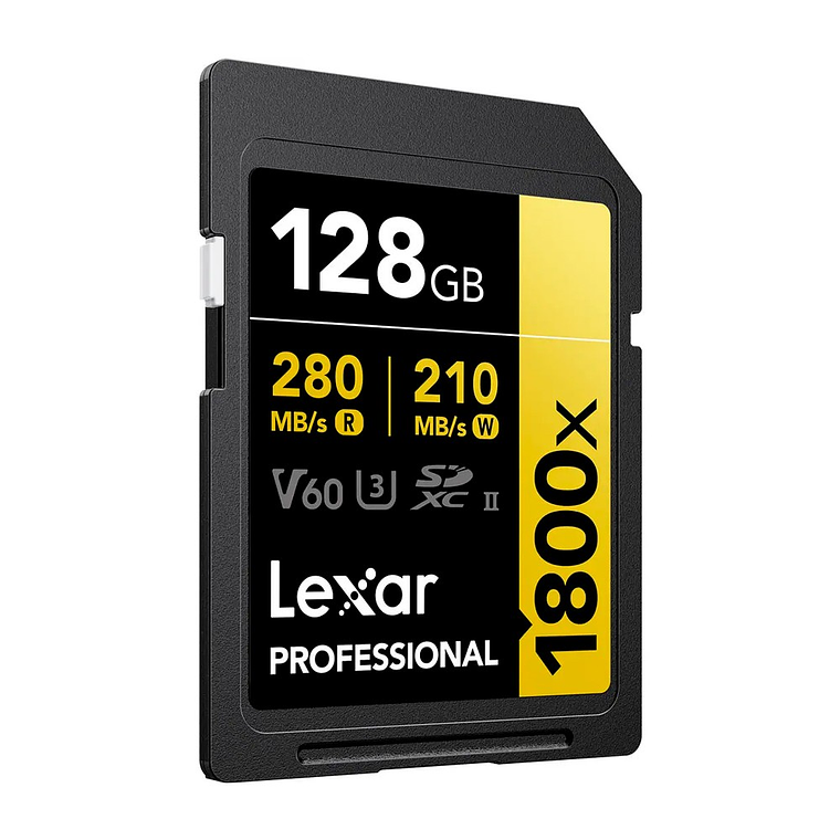 Lexar Tarjeta de Memoria SD Lexar 128GB Gold UHS-II SDXC 2