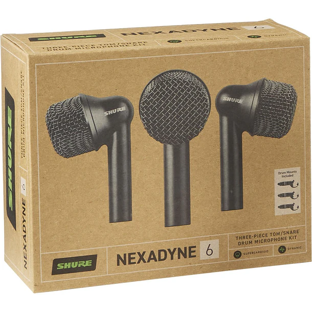 Shure Set 3 Microfonos Para Toms Y Cajas 8