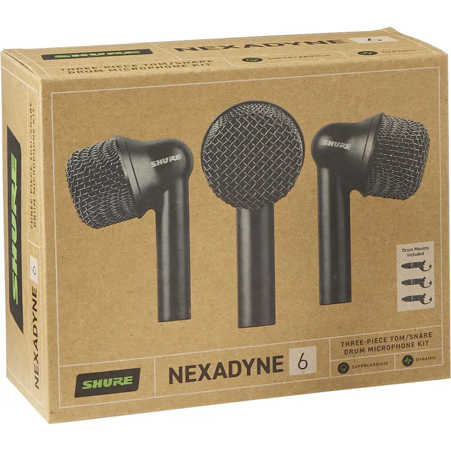 Shure Set 3 Microfonos Para Toms Y Cajas 8