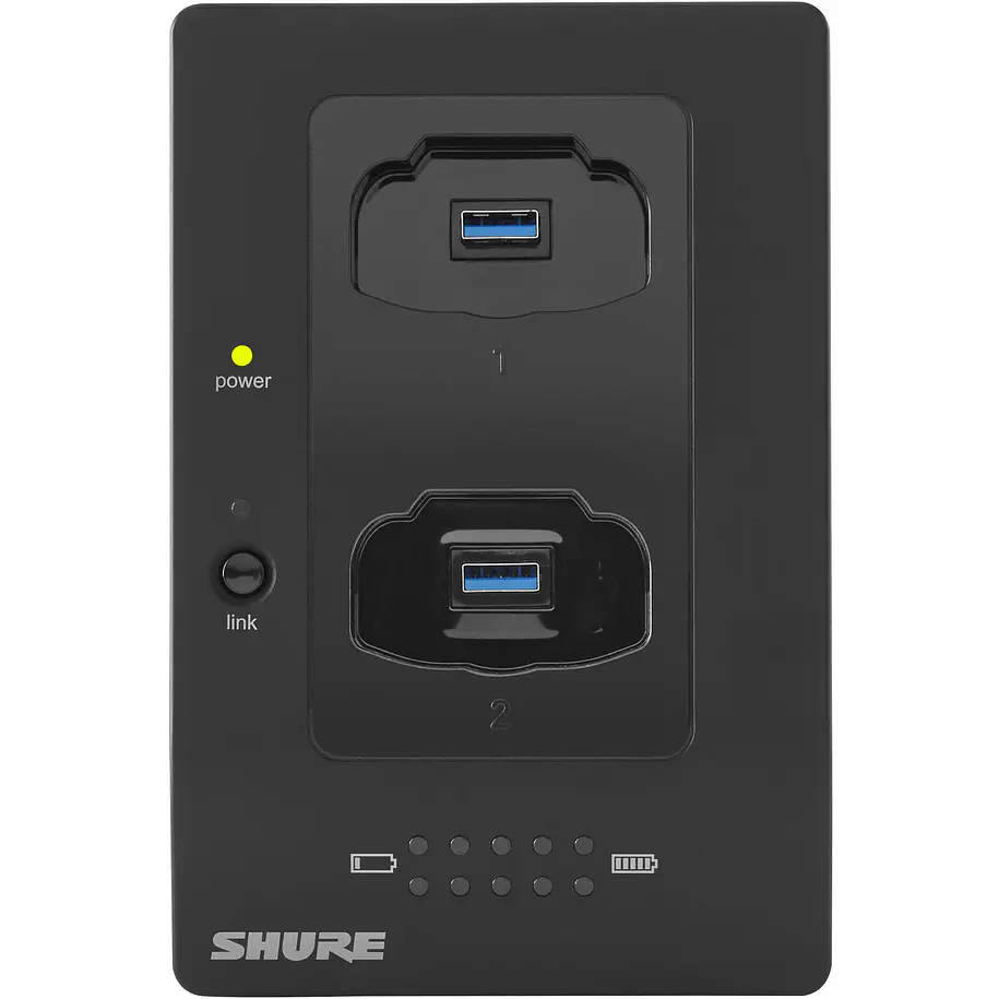 Shure Cargador De Transmisores De Dos Puertos En Red  Ch 1