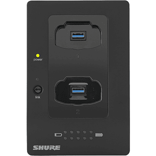 Shure Cargador De Transmisores De Dos Puertos En Red  Ch