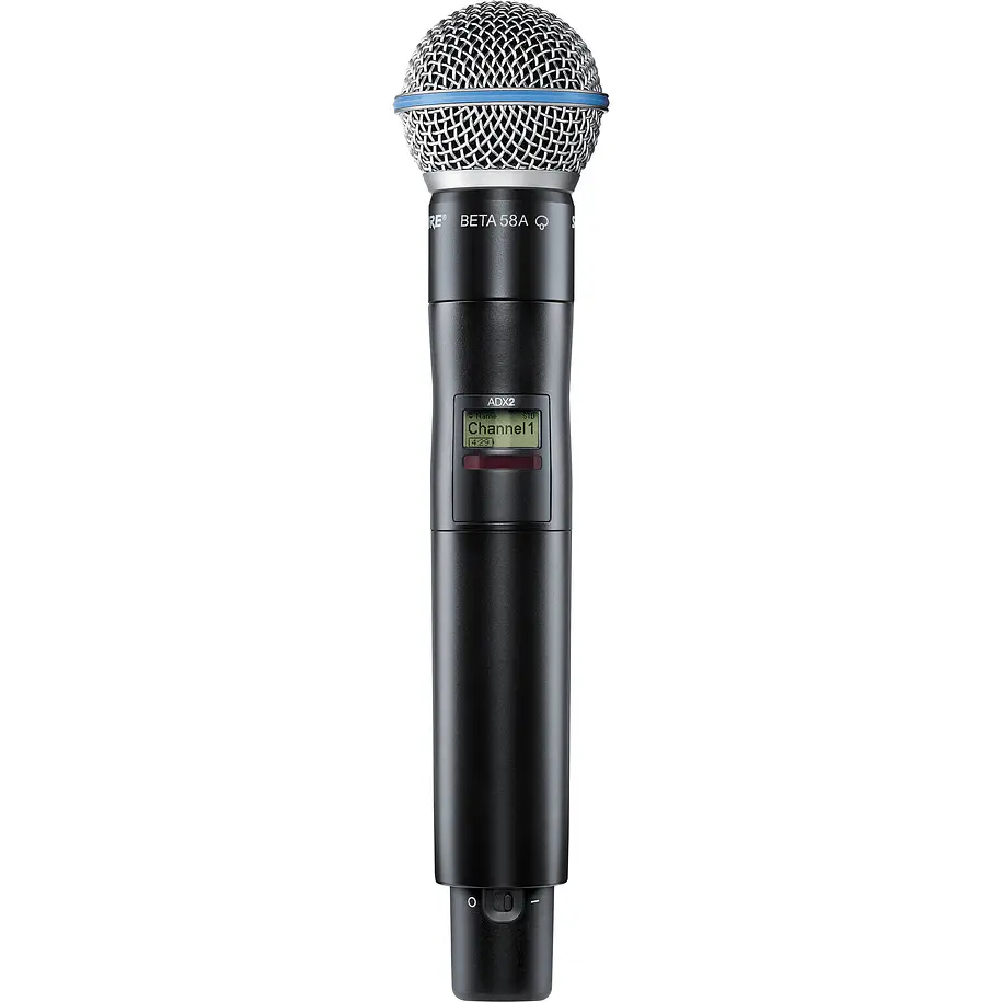 Shure Mic De Mano Inalam Digital Con Cambio Auto De Frecuencia Con Capsula Beta 58a En Banda G57 1