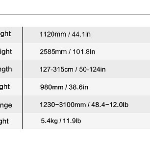 E-image BS901A Soporte de Fondos Con Barra Telescópica