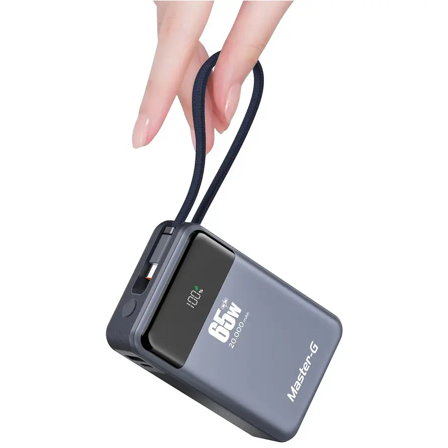 Master-G Batería Externa Power Bank Notebook 20000 Mah 65W UCP20PD65D 8
