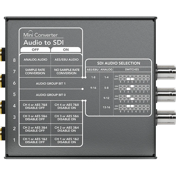 Blackmagic  Mini Conversor De Audio A Sdi 2 3