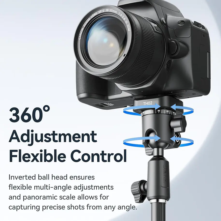 Ulanzi TH02 Cabezal de Bola Para Pie de Iluminación 360 Grados 11